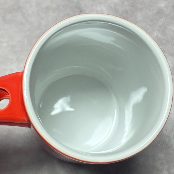 Starbucks 2014 Verismo Red/Silver Espresso Coffee Mug Cup With Ceramic Spoon 8oz - Picture 6 of 10